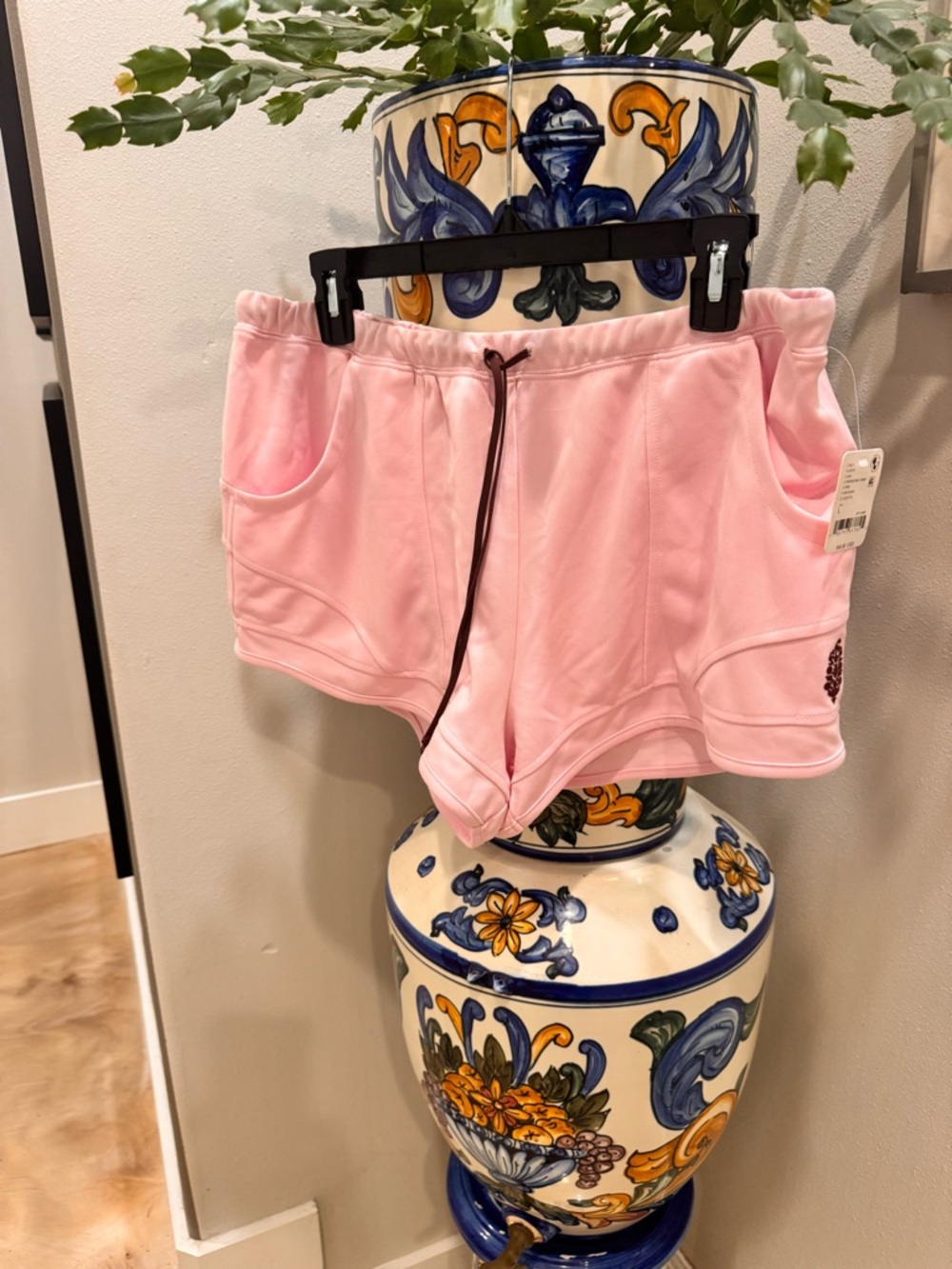Free People Movement Pink Drawstring Active Shorts